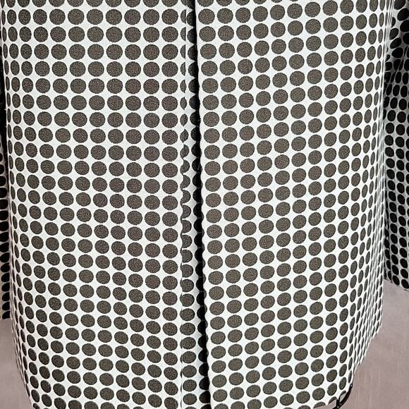LIZ CLAIBORNE Brown Polka Dotted Suit Jacket Size 4 - Picture 6 of 7
